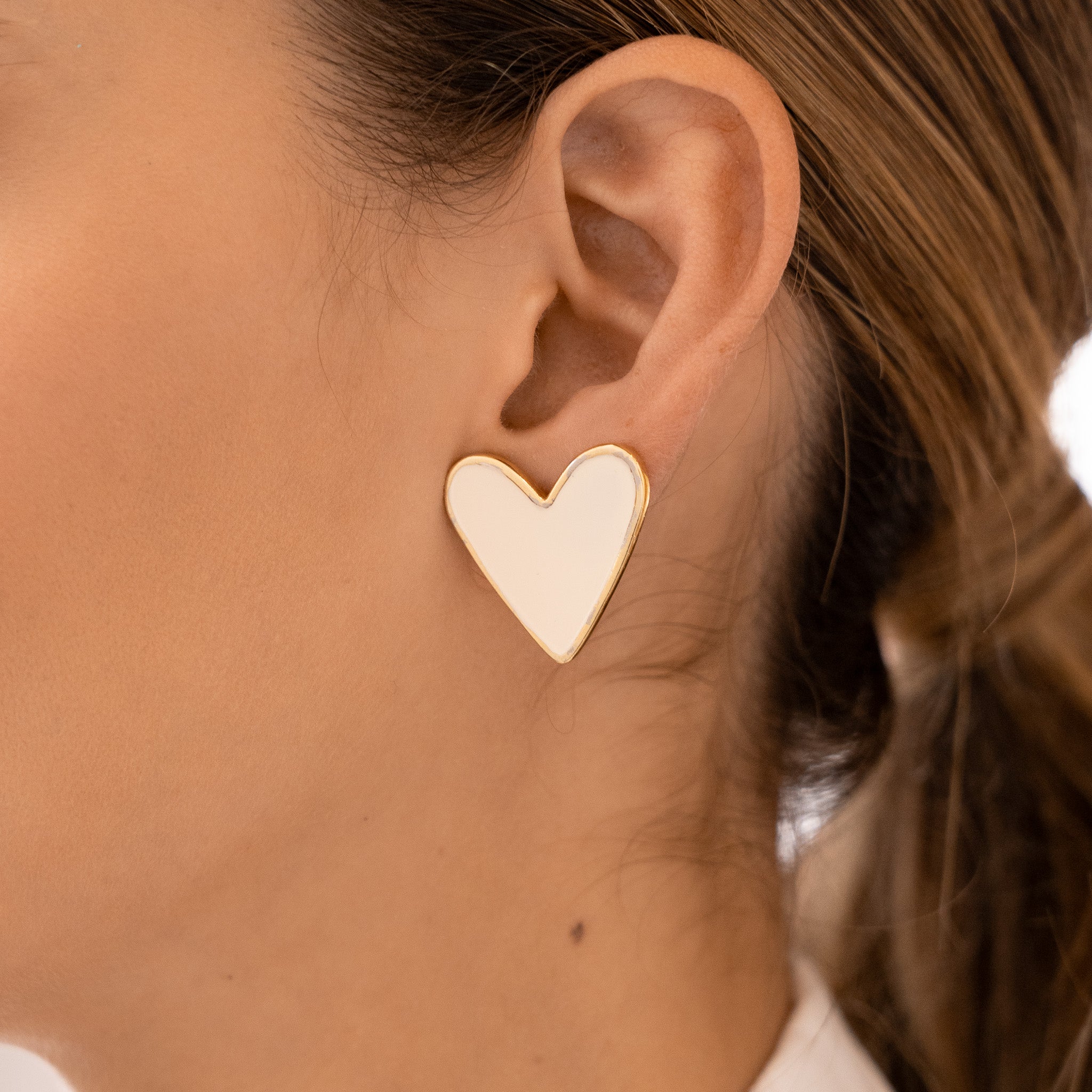 Aretes Maxi Corazón Para Mujer AVEMARÍA