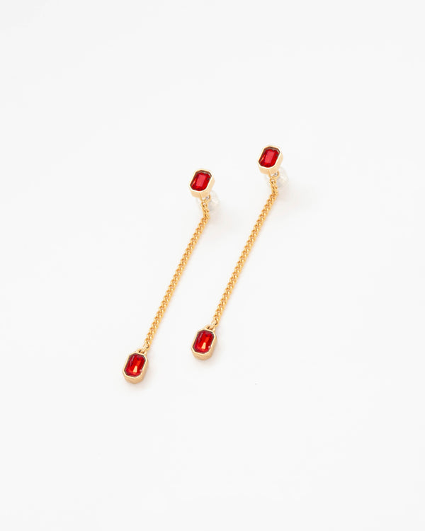 Aretes 2 en 1 Cristales