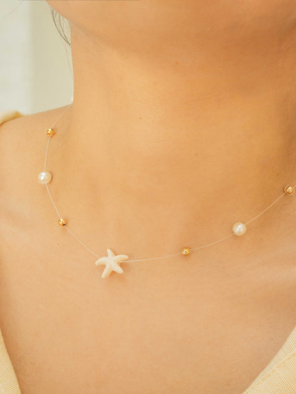 Choker Invisible Verano + Aretes