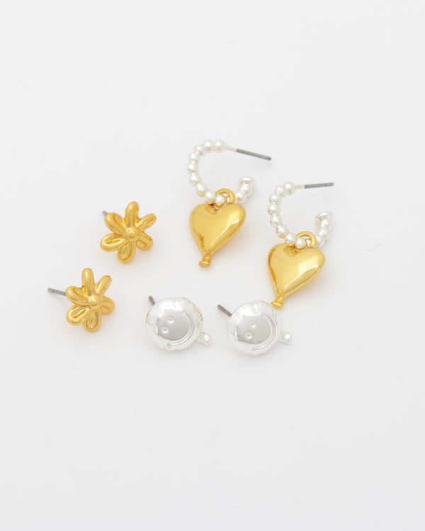 Set X3 Aretes Mini By Jose Y Cami