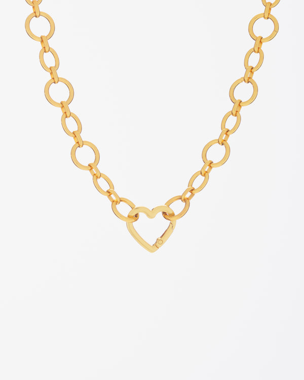 Collar Broche Corazón Gold By Jose Y Cami