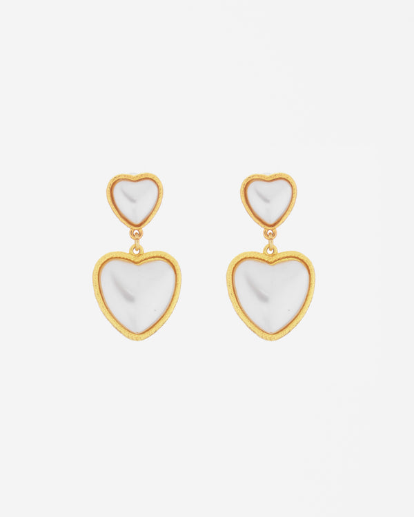 Aretes Corazón Perla