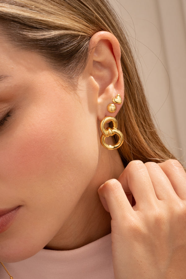 Aretes Eslabón Nudo