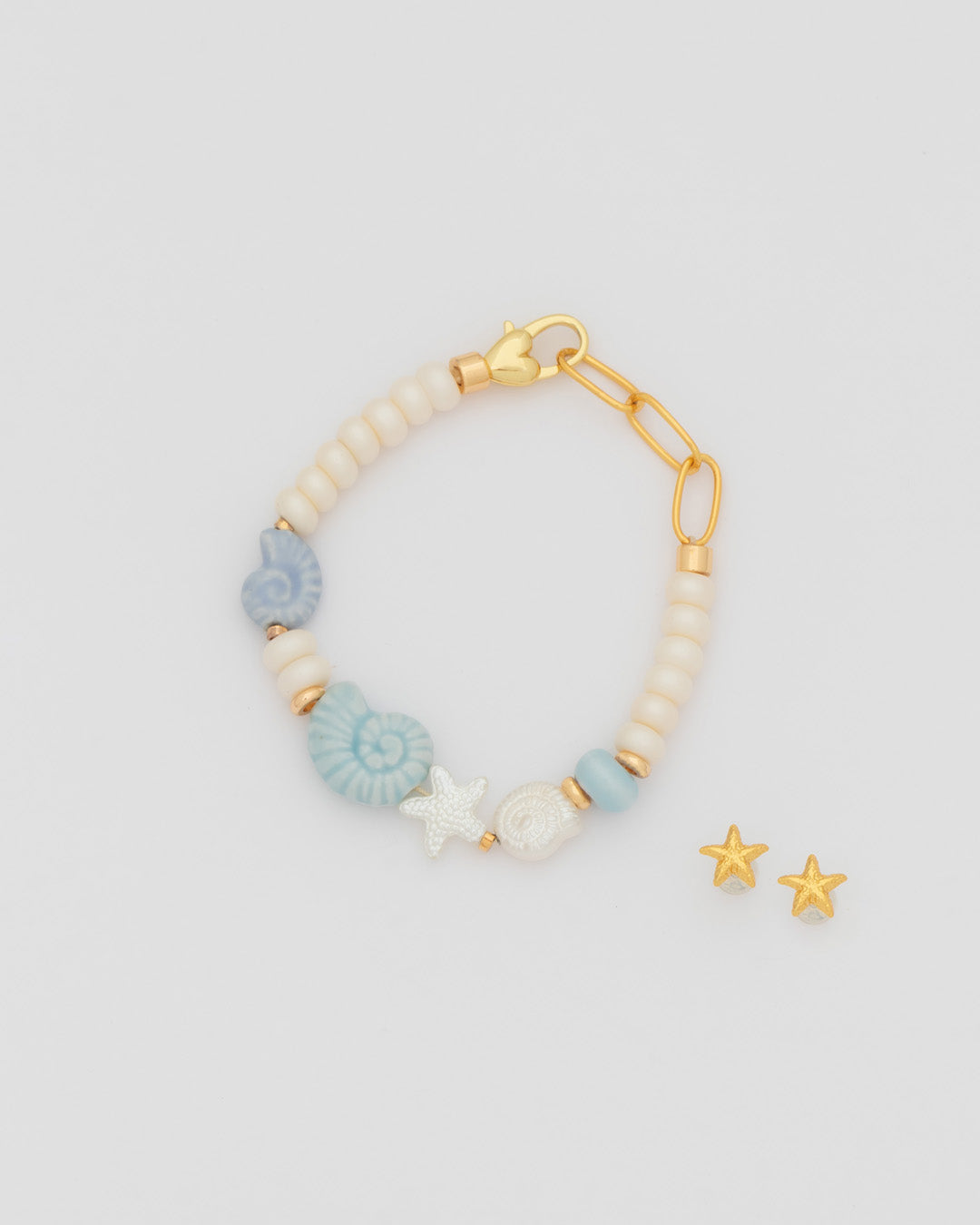 Pulsera Caracol + Aretes