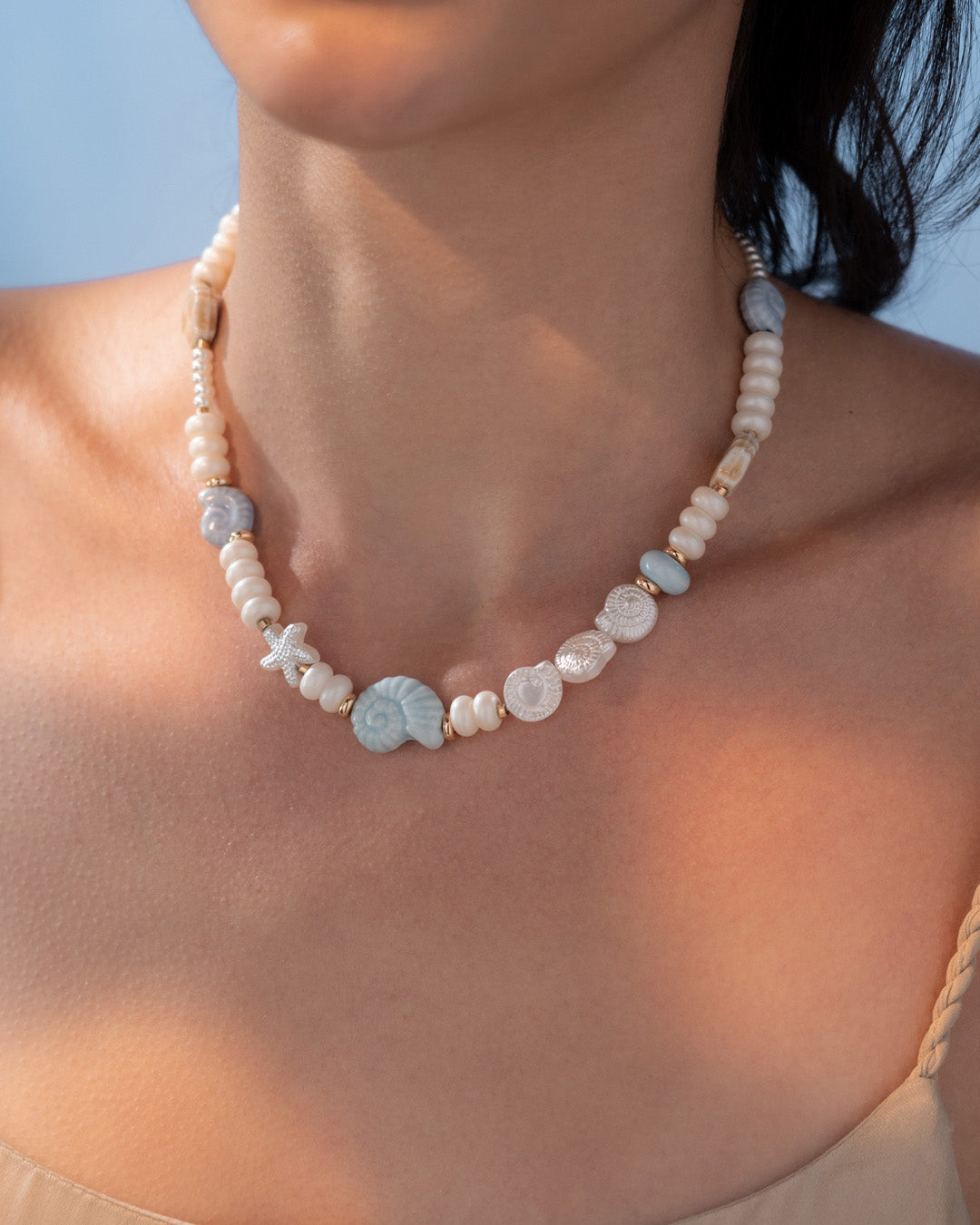 Collar Caracoles + Aretes