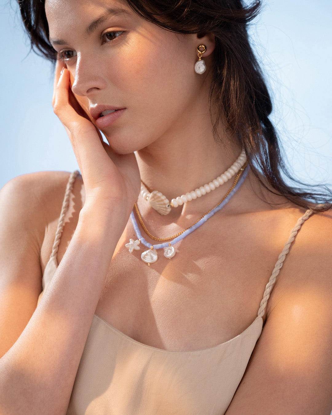 Collar Concha + Aretes