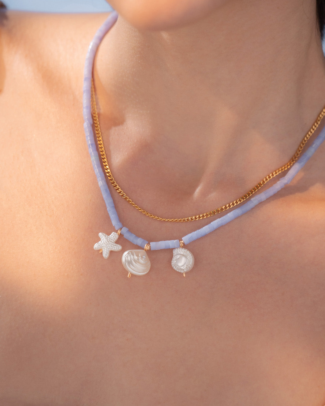 Collar 2 en 1 Mar + Aretes