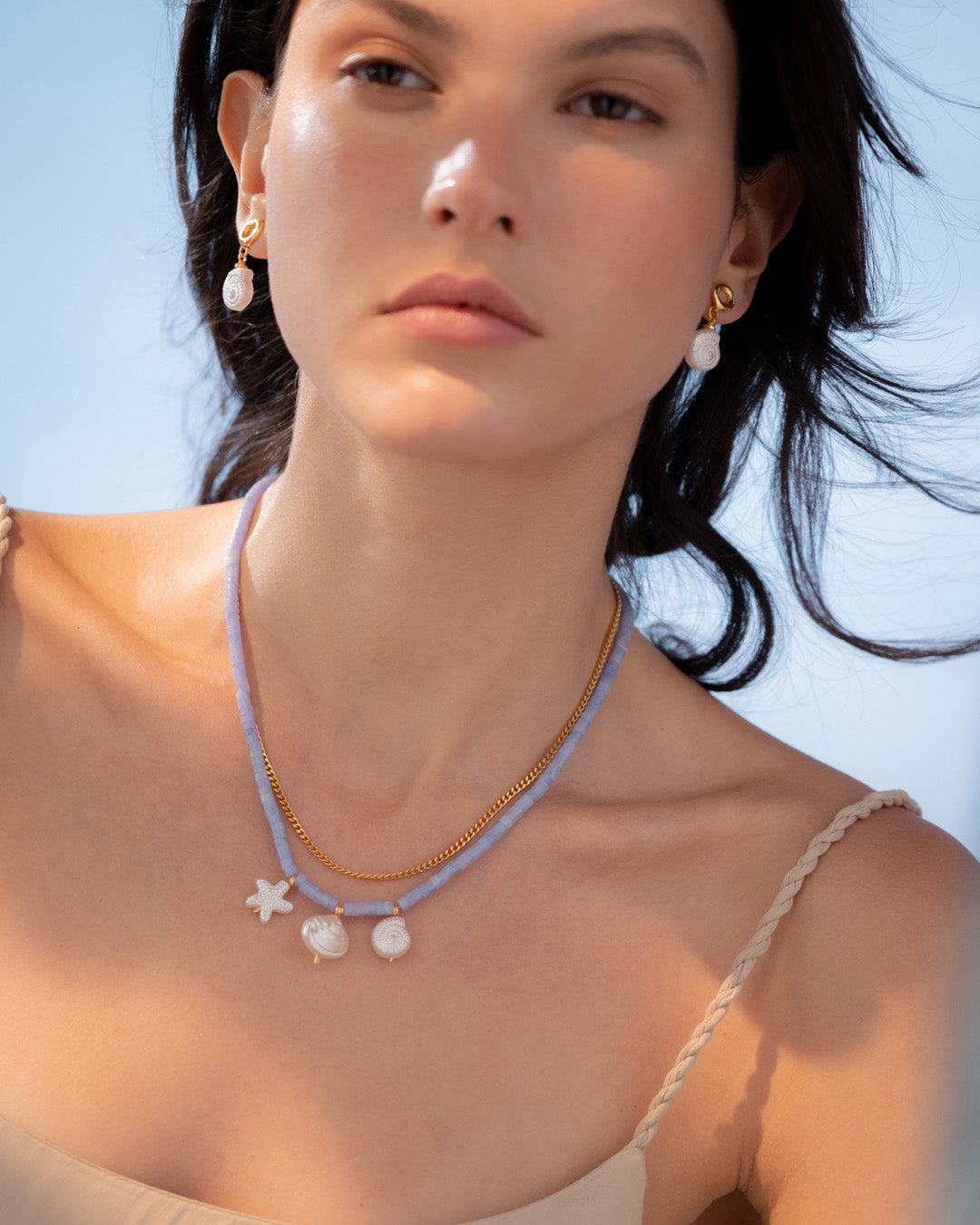 Collar 2 en 1 Mar + Aretes