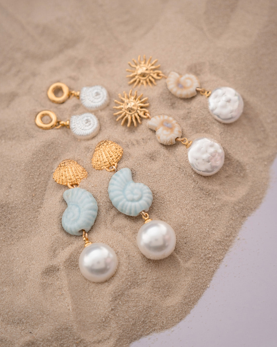 Aretes Caracol Perla