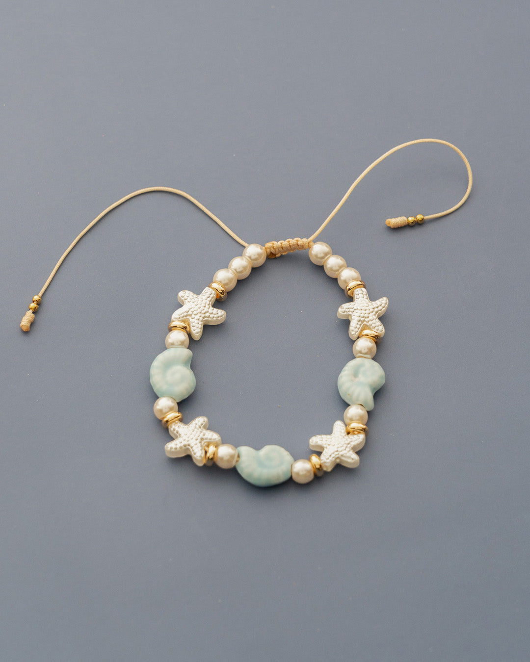 Tobillera Estrella Mar + Aretes