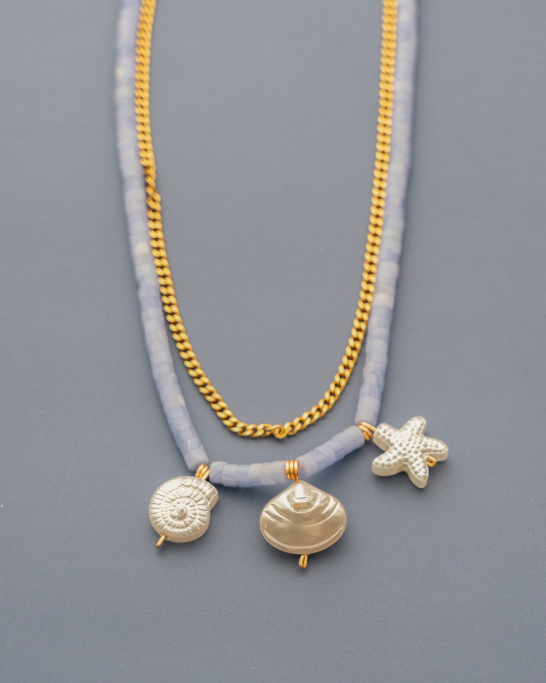 Collar 2 en 1 Mar + Aretes