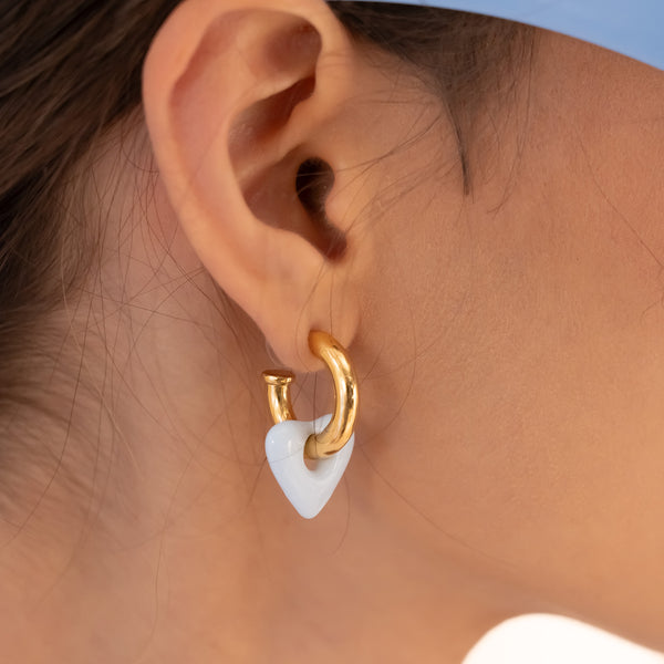Aretes 2 en 1 Maxi Corazón