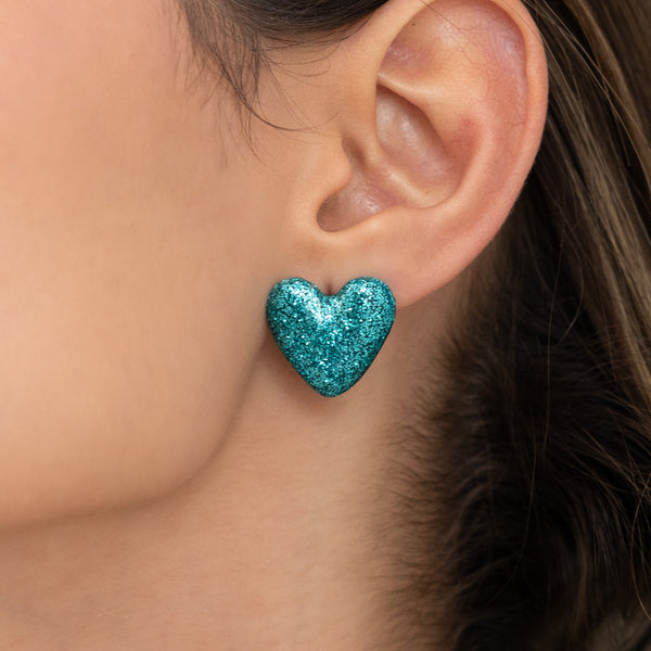 Aretes 2 en 1 Maxi Corazón