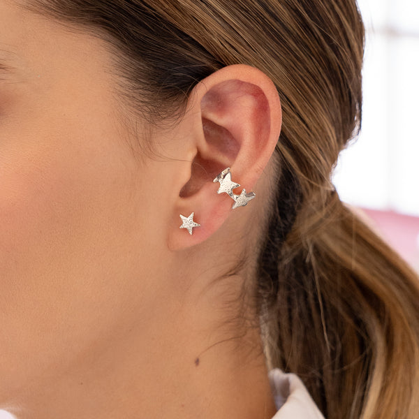 Set De 1 Par De Topos Y 1 Earcuff