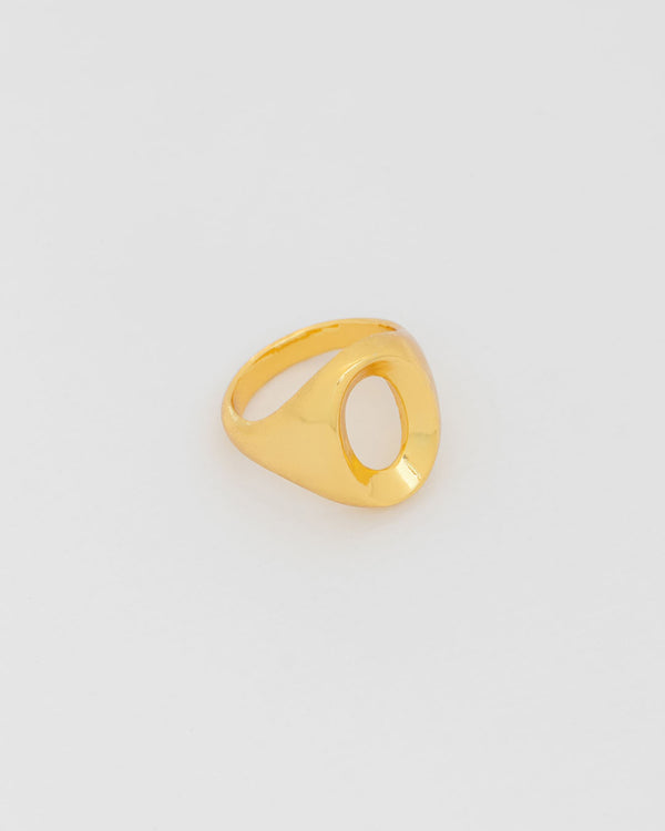 Anillo Ovalo Oro Talla 7