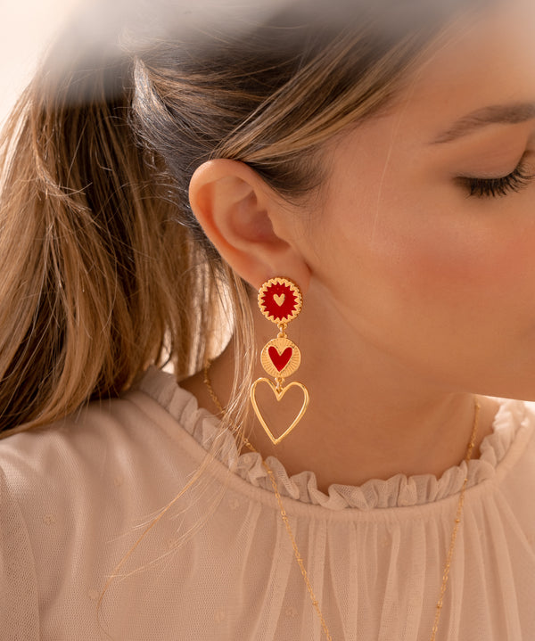 Aretes Red Love