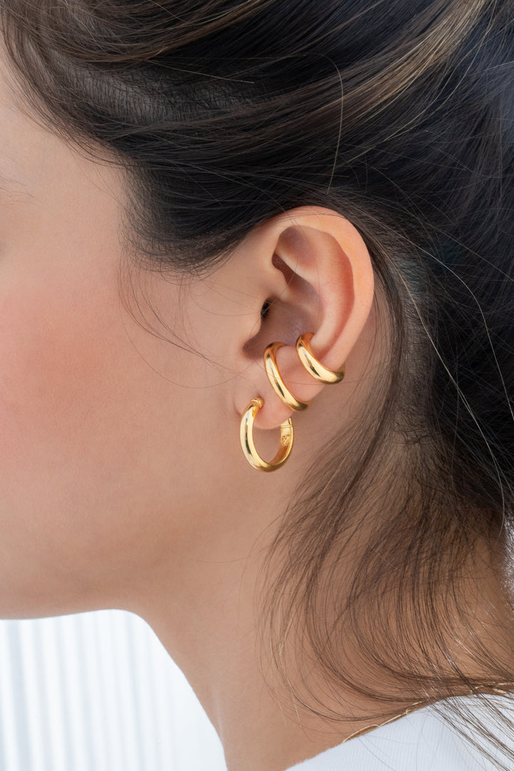 Set de candongas + 2 earcuff